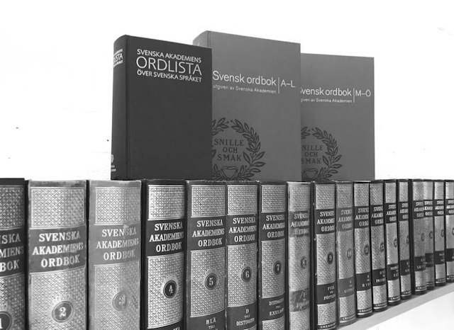Svenska akademins ordlista och ordbook. Foto: Svenska akademin